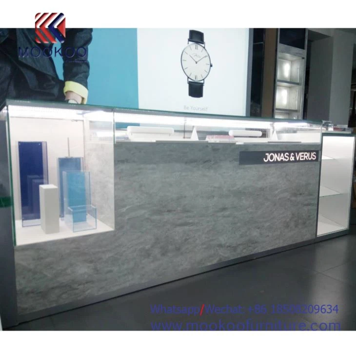 Watch Store Decoration Tempered Glass And MDF Of Good Quality Watches Display Showcase