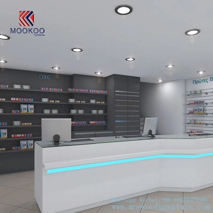 Retail Store Medicine Display Showcase